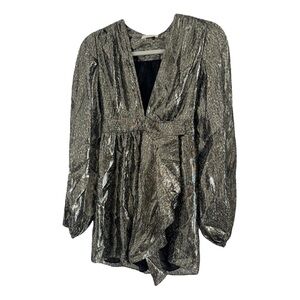 Nwt ramy brook metallic dress 0
